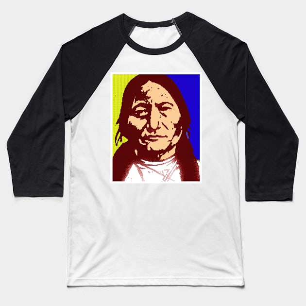 SITTING BULL Baseball T-Shirt by truthtopower